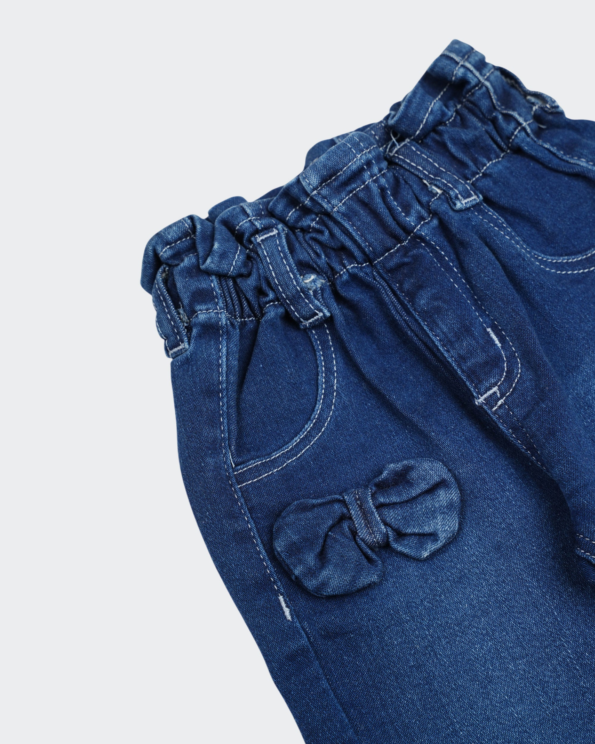 Eminent Newborn Girls Bunny Patch Denim Pants