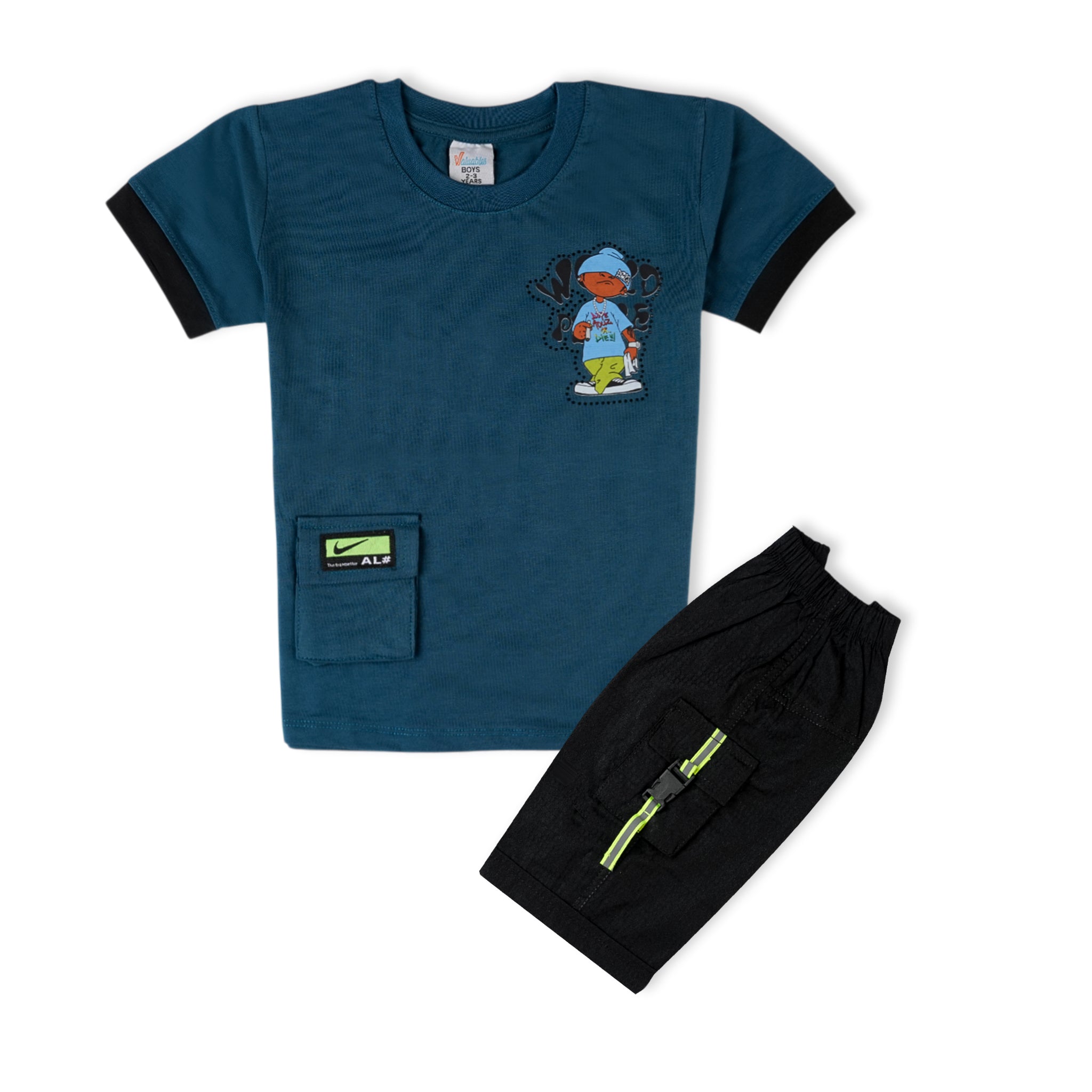 Valuable Boy’s Shirt & Shorts Set – Casual Summer Outfit, Boys Sets & Suits, Chase Value, Chase Value