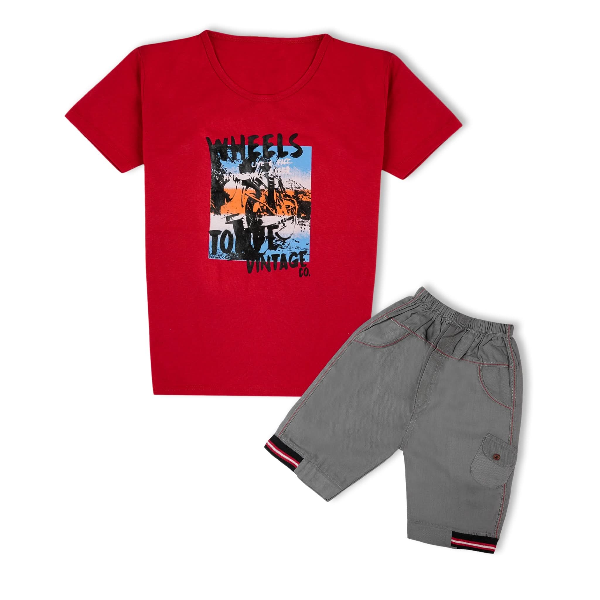 Valuable Boy’s Shirt & Shorts Set – Casual Summer Outfit, Boys Sets & Suits, Chase Value, Chase Value