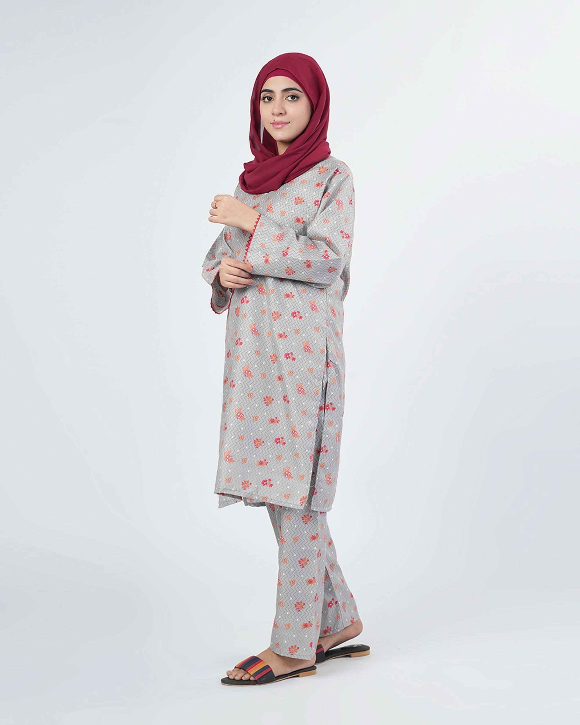 Women's Printed Unstitched 2pcs Suit, Women, 2Pcs Shalwar Suit, Chase Value, Chase Value