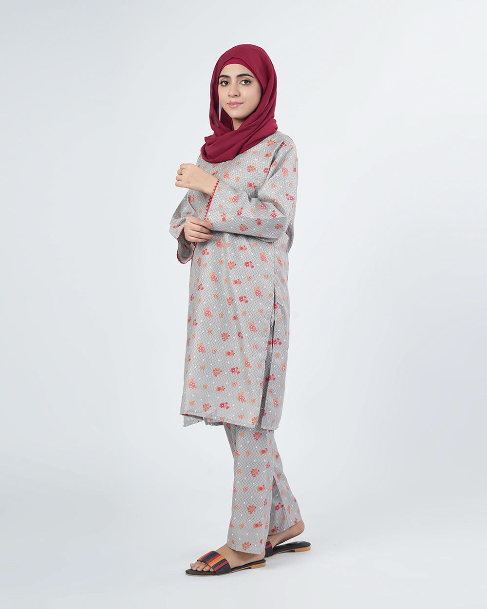 Women's Printed Unstitched 2pcs Suit, Women, 2Pcs Shalwar Suit, Chase Value, Chase Value