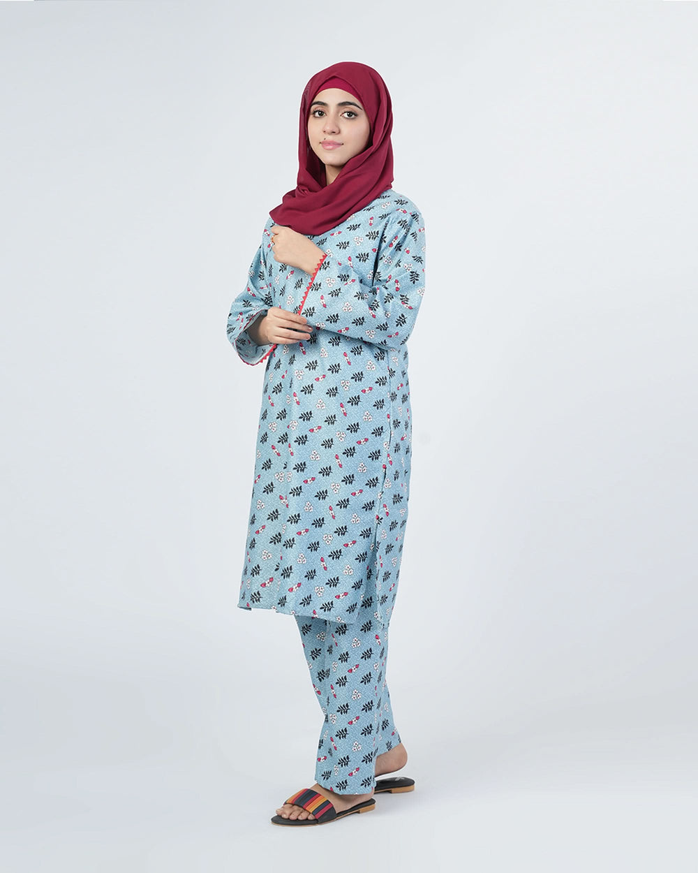 Women's Printed Unstitched 2pcs Suit, Women, 2Pcs Shalwar Suit, Chase Value, Chase Value