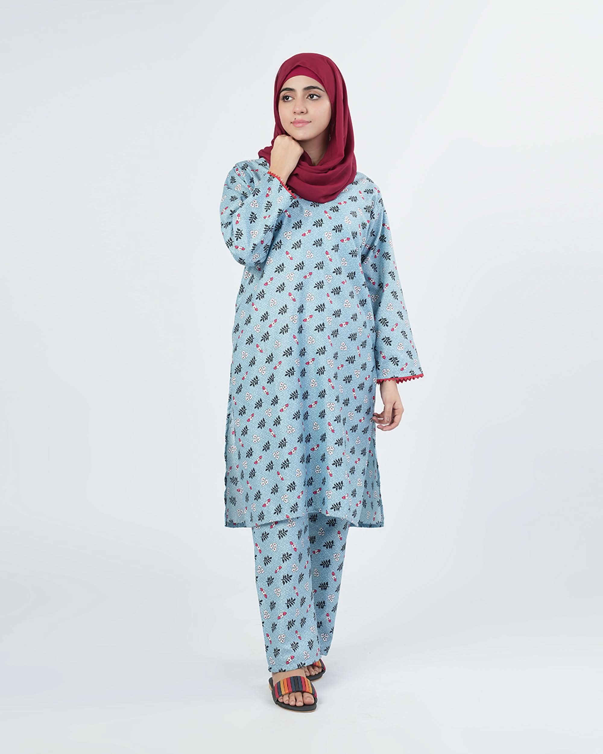 Women's Printed Unstitched 2pcs Suit, Women, 2Pcs Shalwar Suit, Chase Value, Chase Value