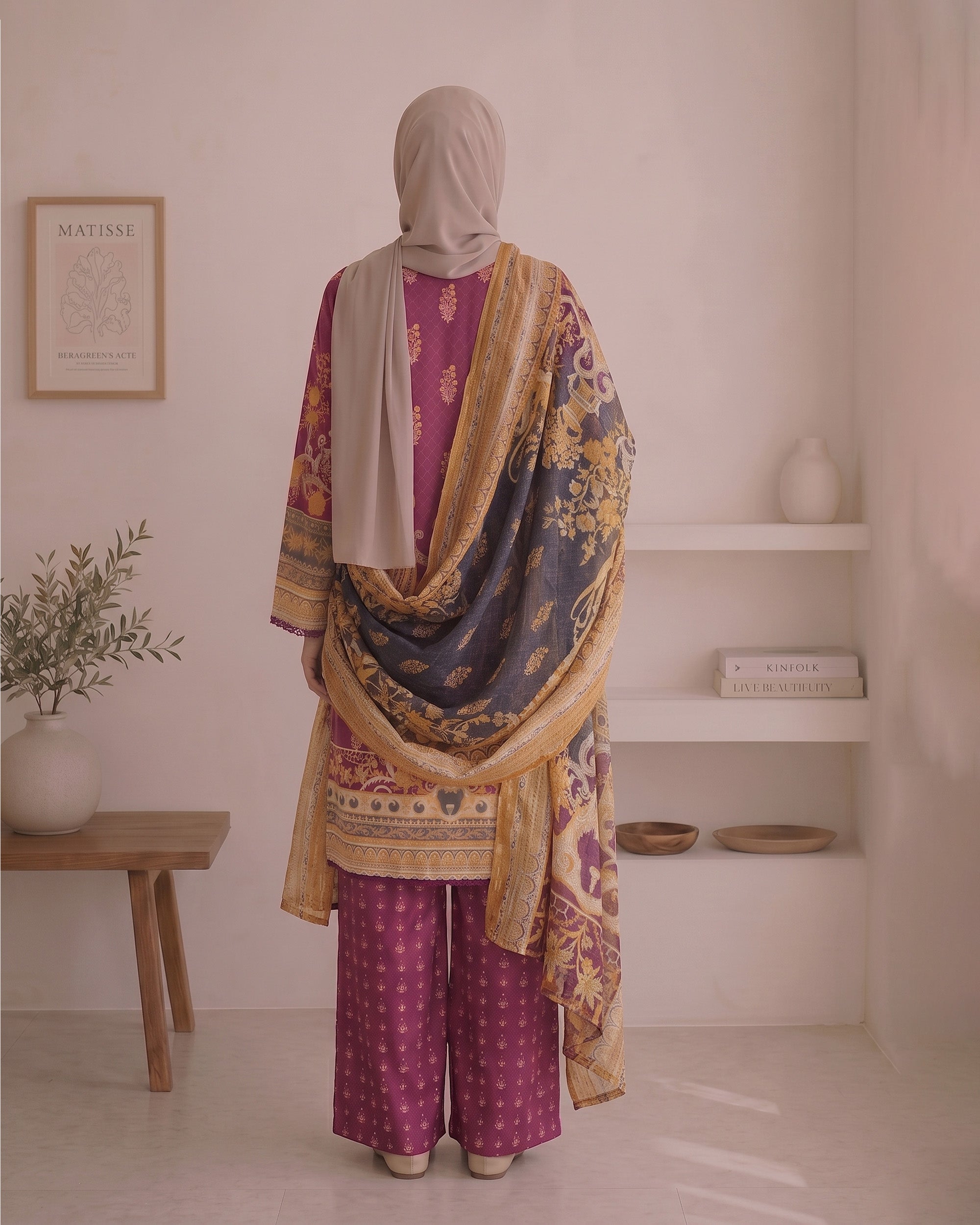 Valuables Women's Printed 3Pc Suit
