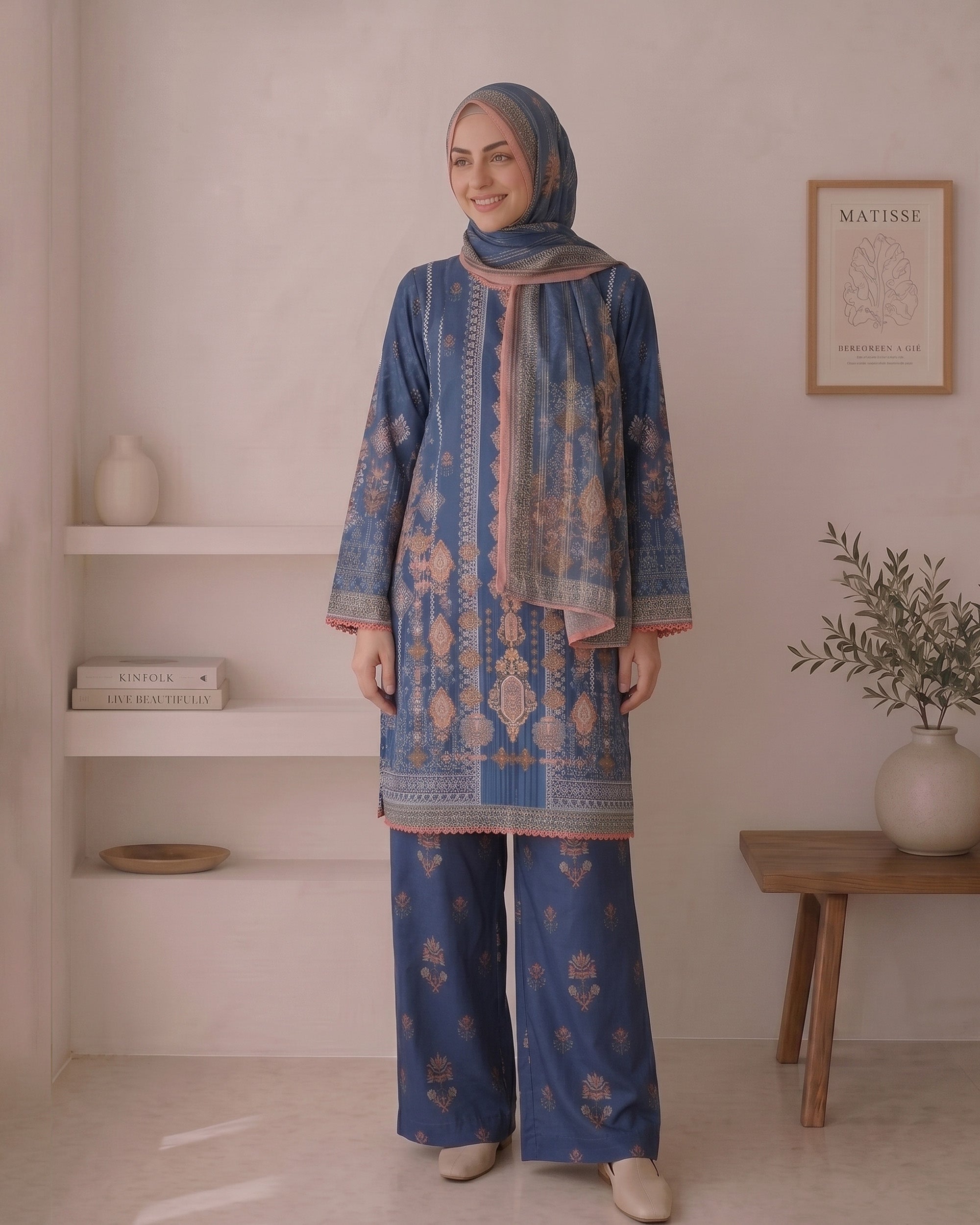Valuables Women's Printed 3Pc Suit