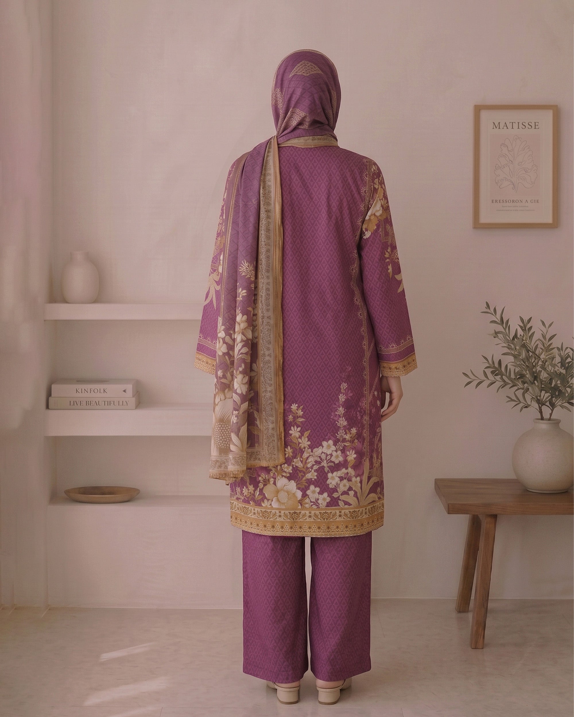 Valuables Women's Printed 3Pc Suit