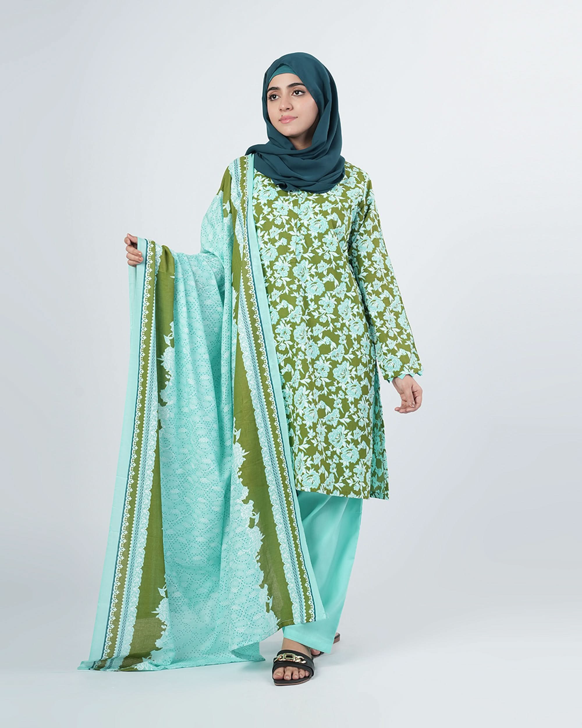 Valuables Women's Printed 3Pcs Suit, Women Shalwar Suits, Chase Value, Chase Value