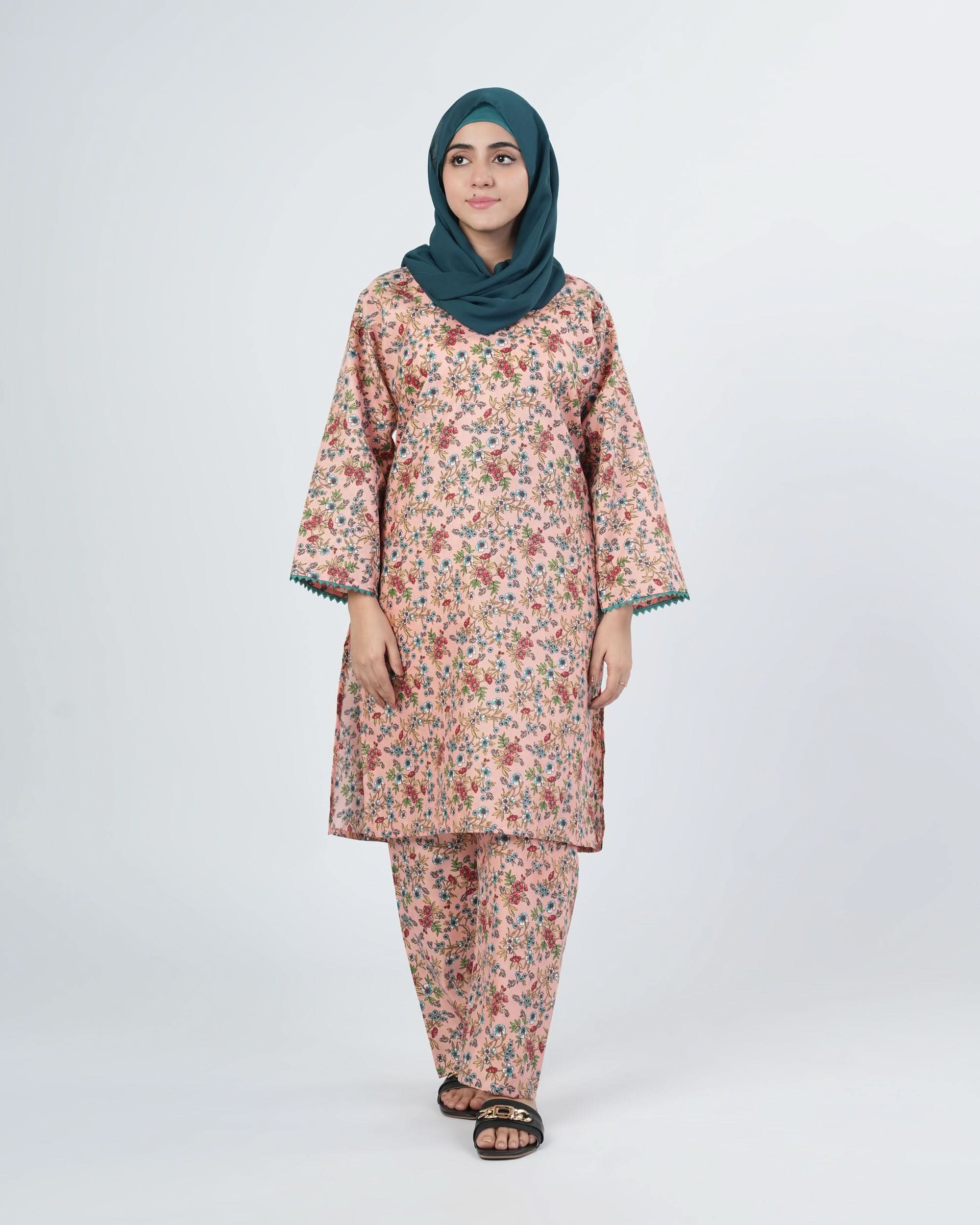 Women's Printed Unstitched 2pcs Suit, Women, 2Pcs Shalwar Suit, Chase Value, Chase Value