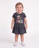 Valuables Girls Half Sleeve Skirt Suit