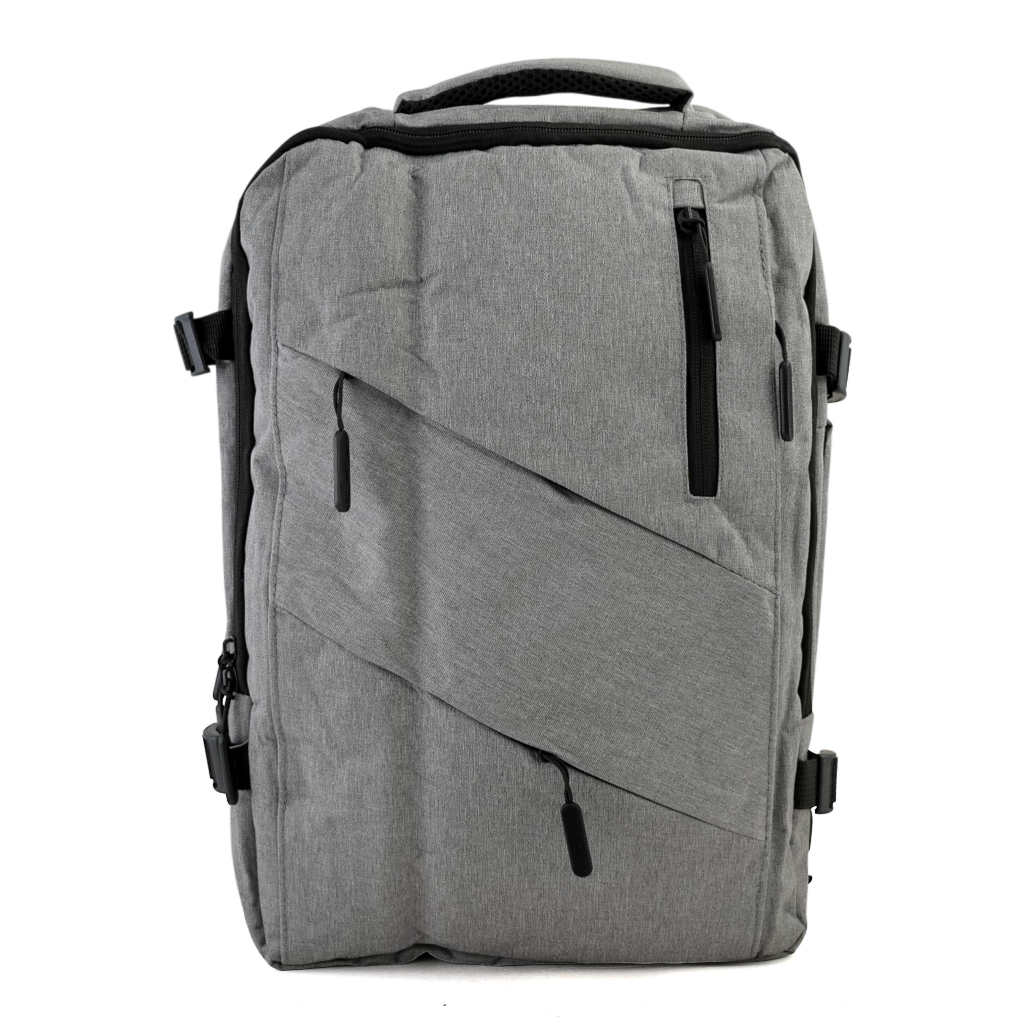 Laptop Backpack – Classic Multi-Compartment Bag for Daily Use - Grey, Bags & Accessories, Chase Value, Chase Value