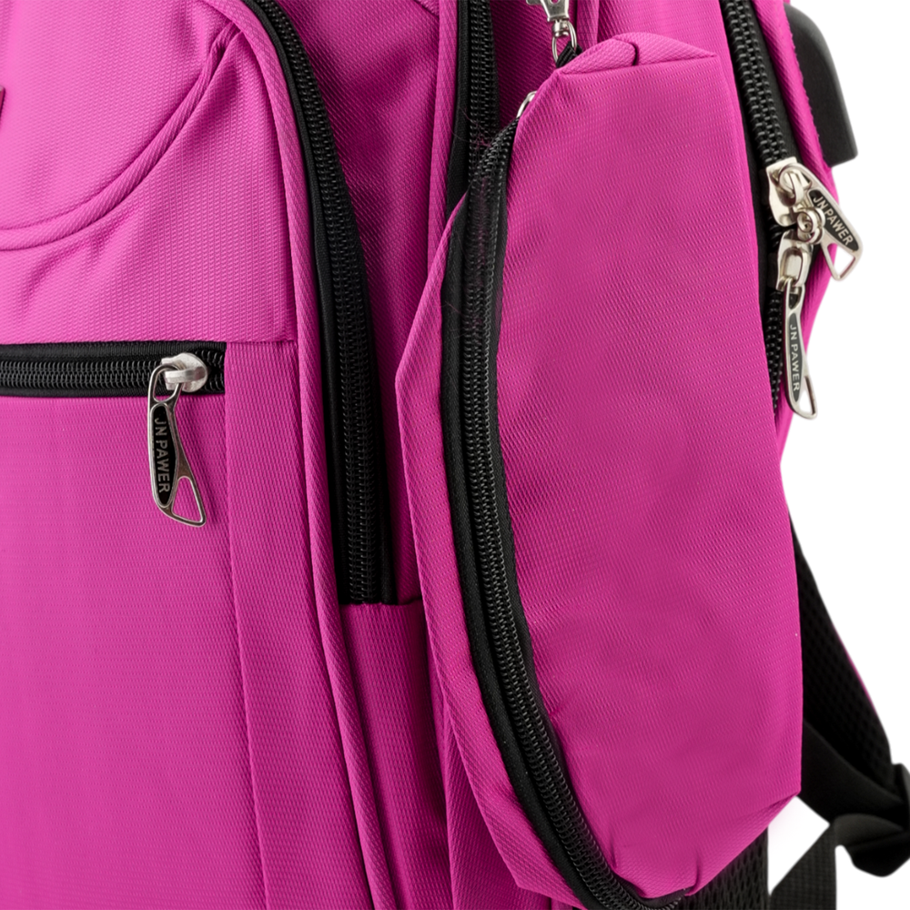 JN Power Backpack – Durable, Multi-Compartment Bag for Daily Use - Dark Pink, School Bags, Chase Value, Chase Value