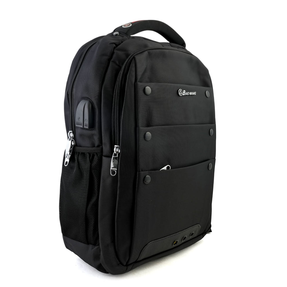 Biaowang Backpack – Practical, Tough & Tech-Friendly - Black, School Bags, Chase Value, Chase Value