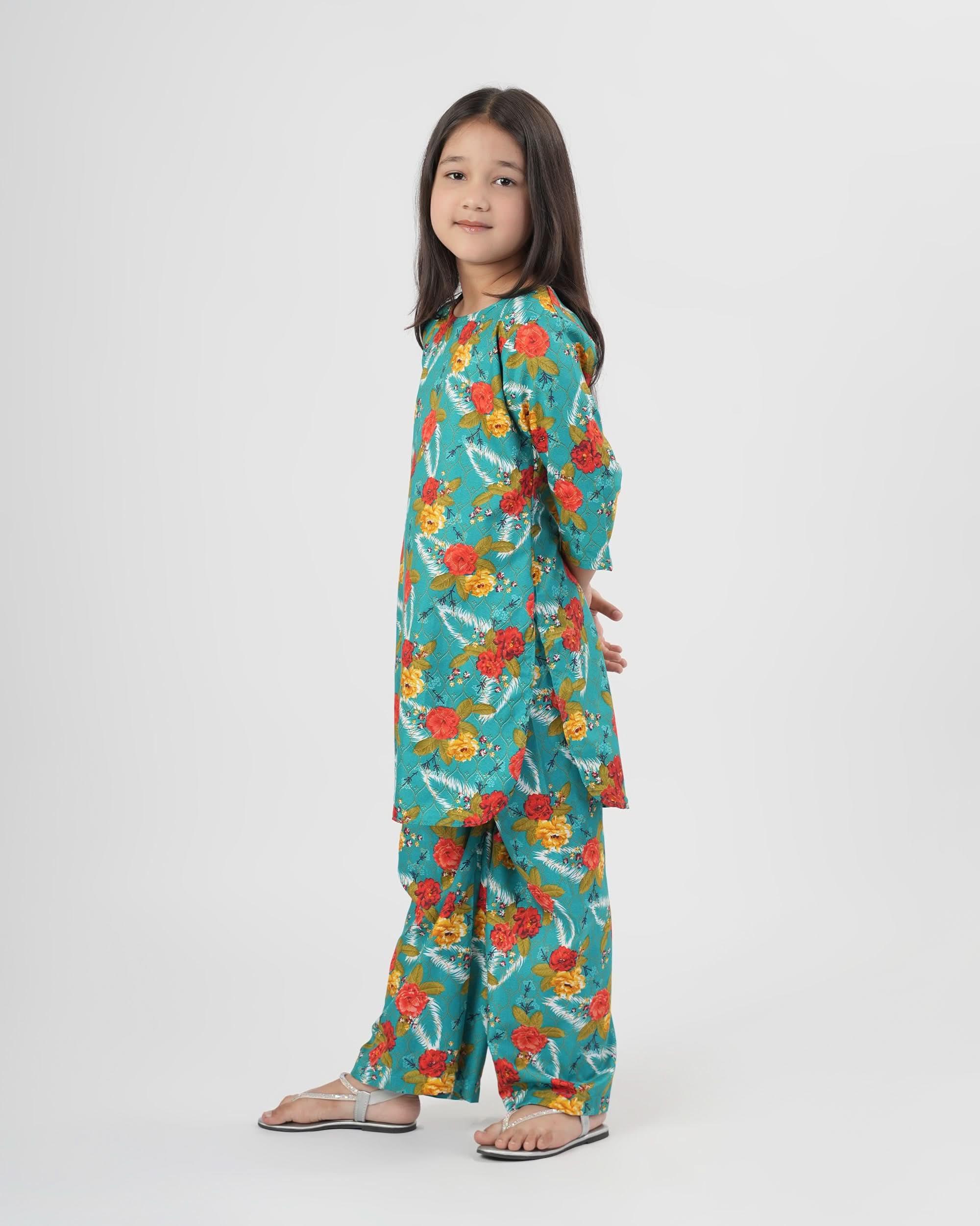 Valuables Girl’s 3PCS Suit, Girls Shalwar Kameez, Chase Value, Chase Value