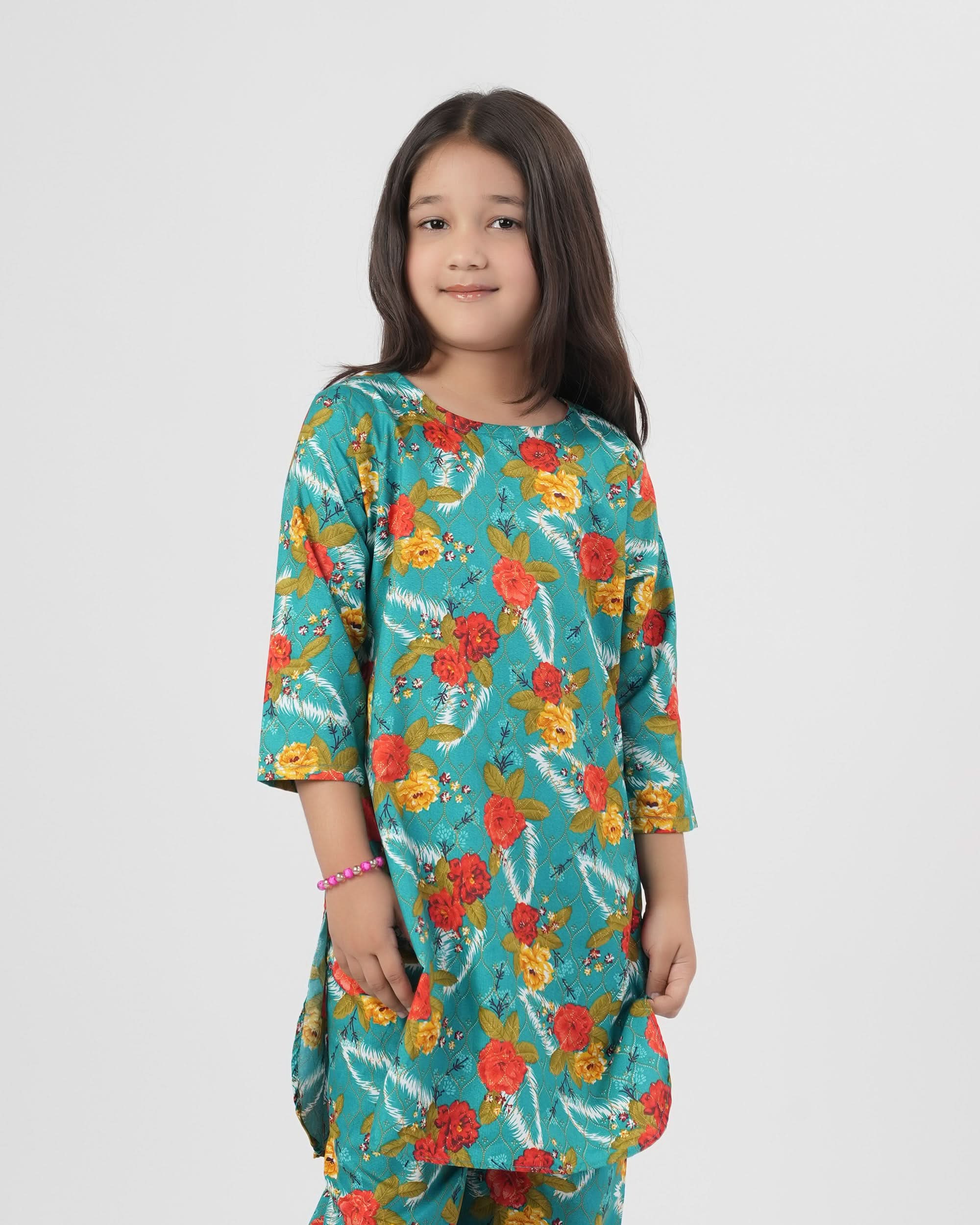 Valuables Girl’s 3PCS Suit, Girls Shalwar Kameez, Chase Value, Chase Value