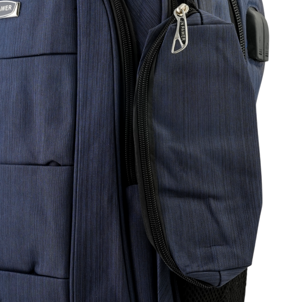 JN Power Backpack – Durable, Multi-Compartment Bag for Daily Use - Navy Blue, School Bags, Chase Value, Chase Value