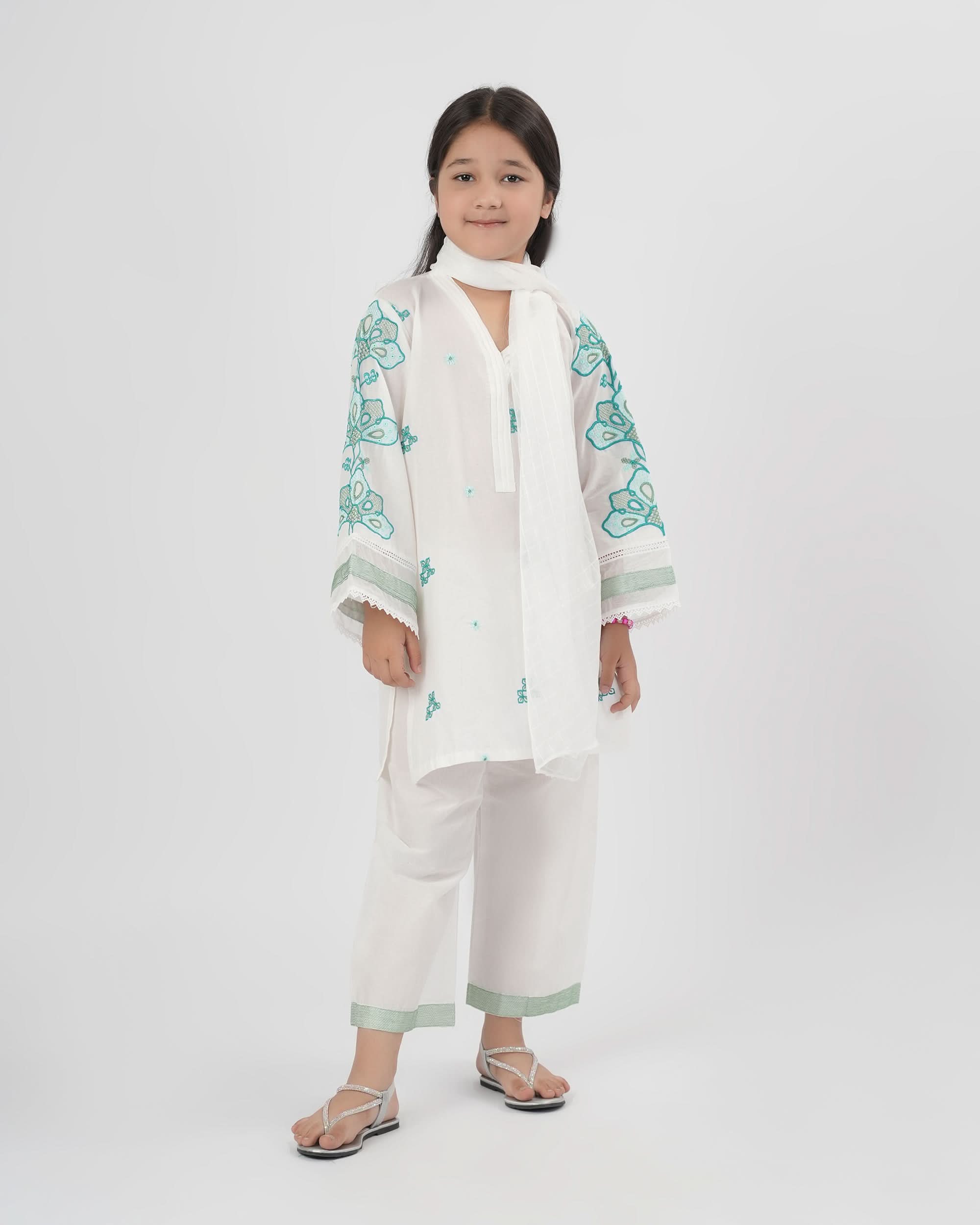 Girl’s Embroidered 2Pc Suit, Girls Shalwar Kameez, Chase Value, Chase Value