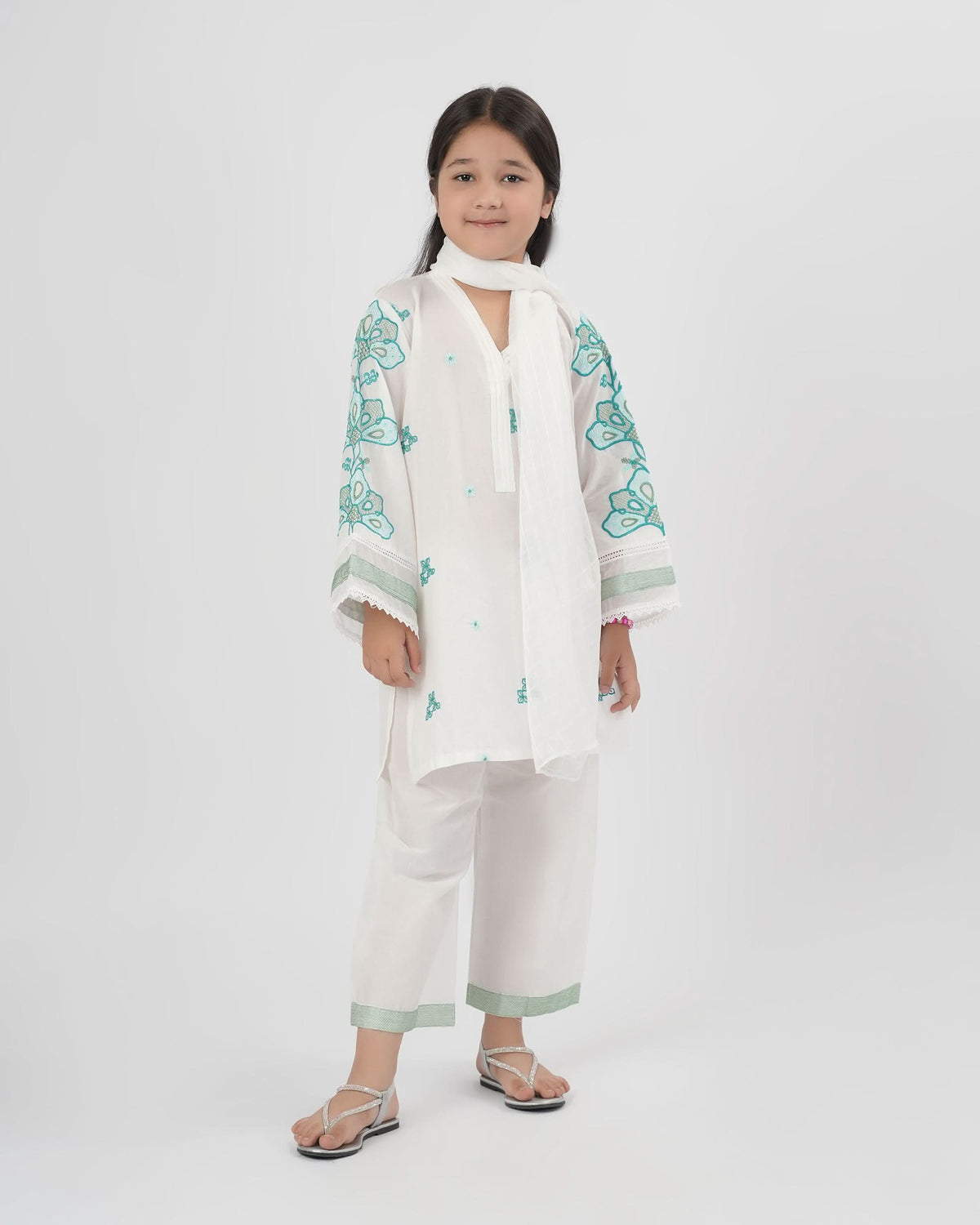 Girl’s Embroidered 2Pc Suit, Girls Shalwar Kameez, Chase Value, Chase Value
