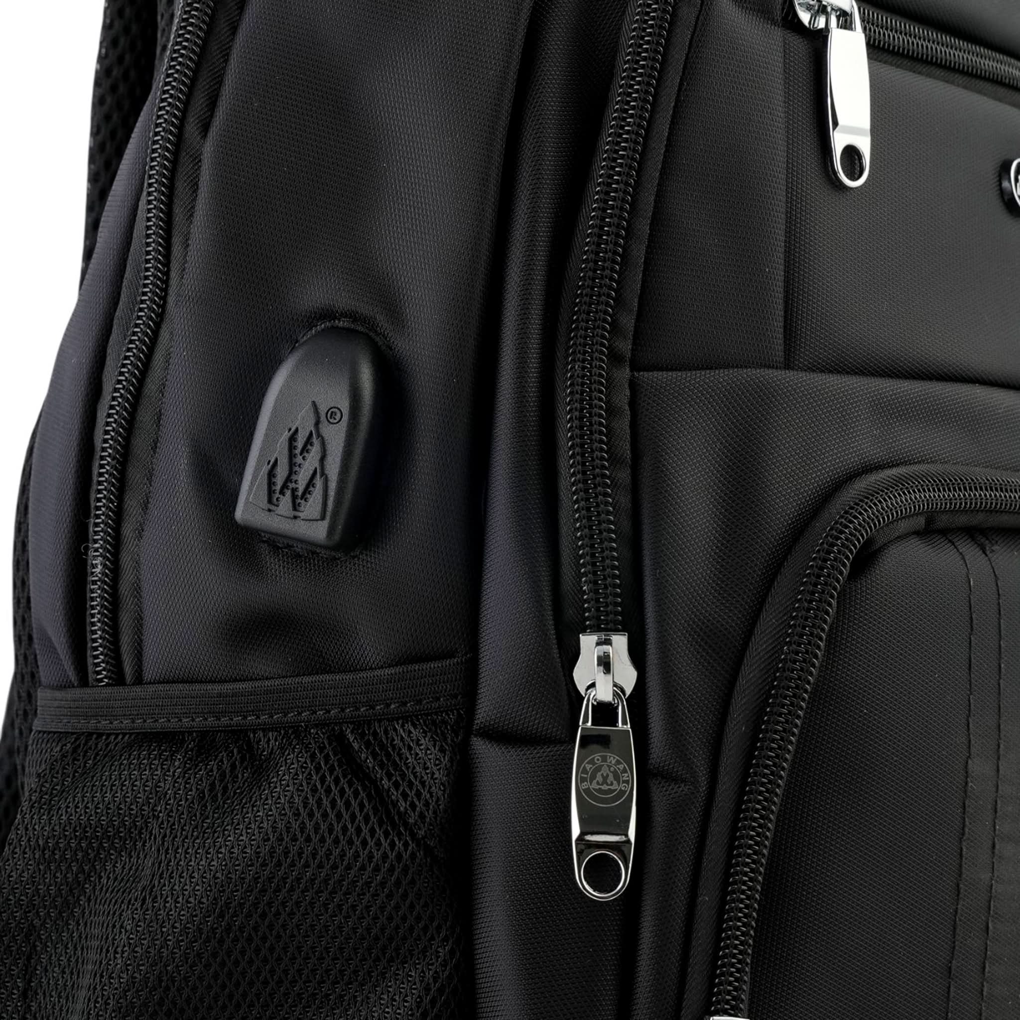 Biaowang Backpack – Practical, Tough & Tech-Friendly - Black, School Bags, Chase Value, Chase Value