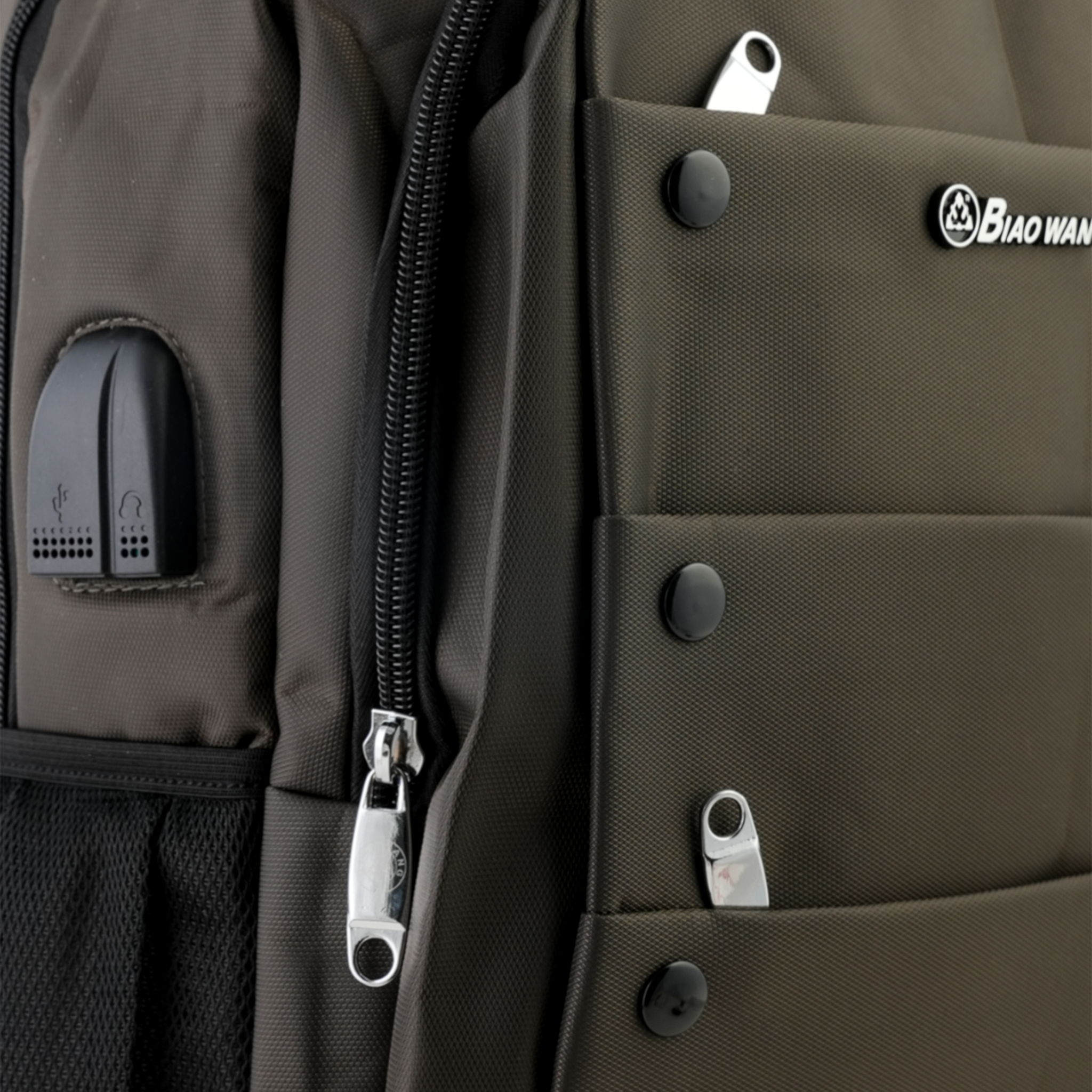 Biaowang Backpack – Practical, Tough & Tech-Friendly - Olive, School Bags, Chase Value, Chase Value