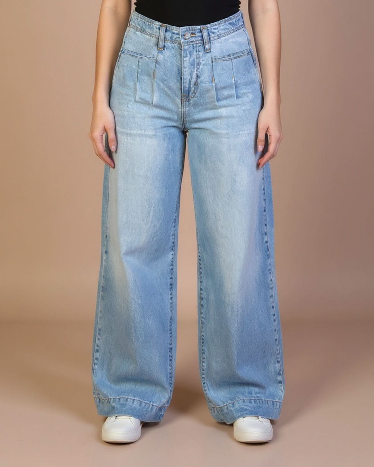 Eminent Women's Palazzo Fit Denim Pant, Women Pants & Tights, Eminent, Chase Value