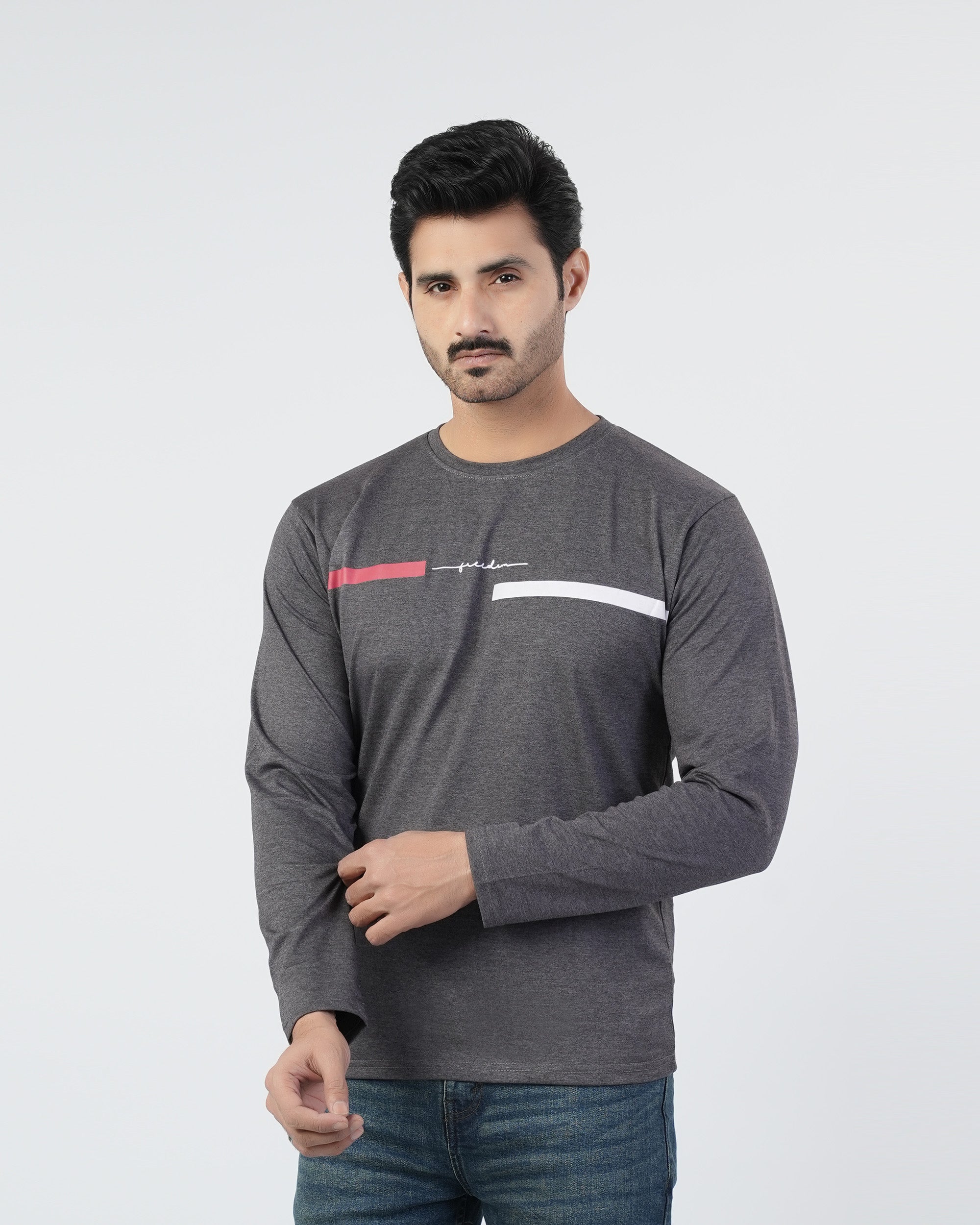 Valuables Men’s Printed Full Sleeves T-Shirt