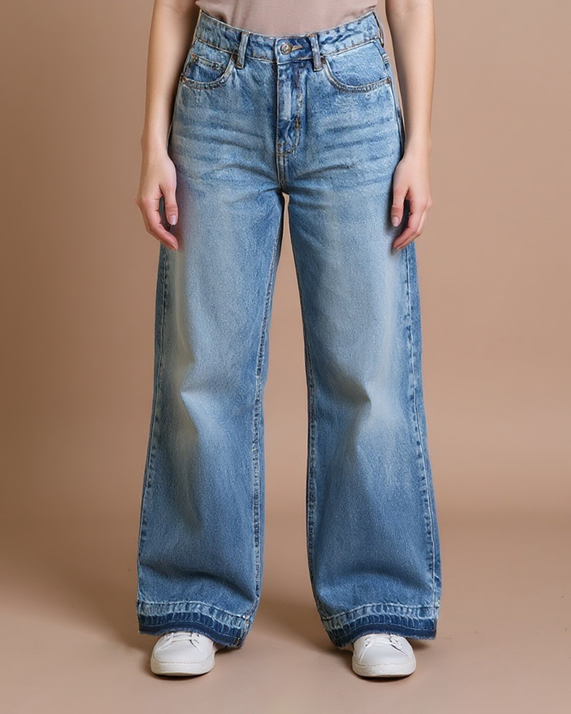 Eminent Women's Flared Fit Denim Pant