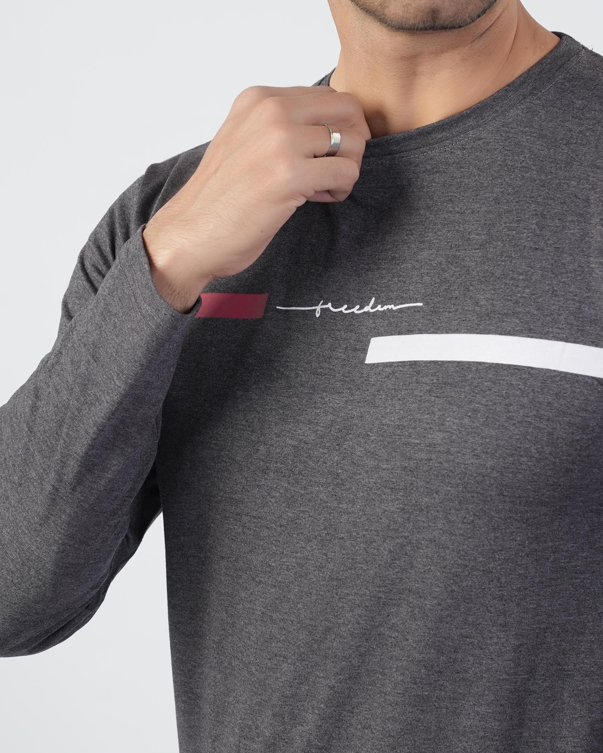 Valuables Men’s Printed Full Sleeves T-Shirt