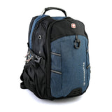 Swissgear Backpack – Premium Travel & Work Backpack - Navy Blue & Black, School Bags, Chase Value, Chase Value