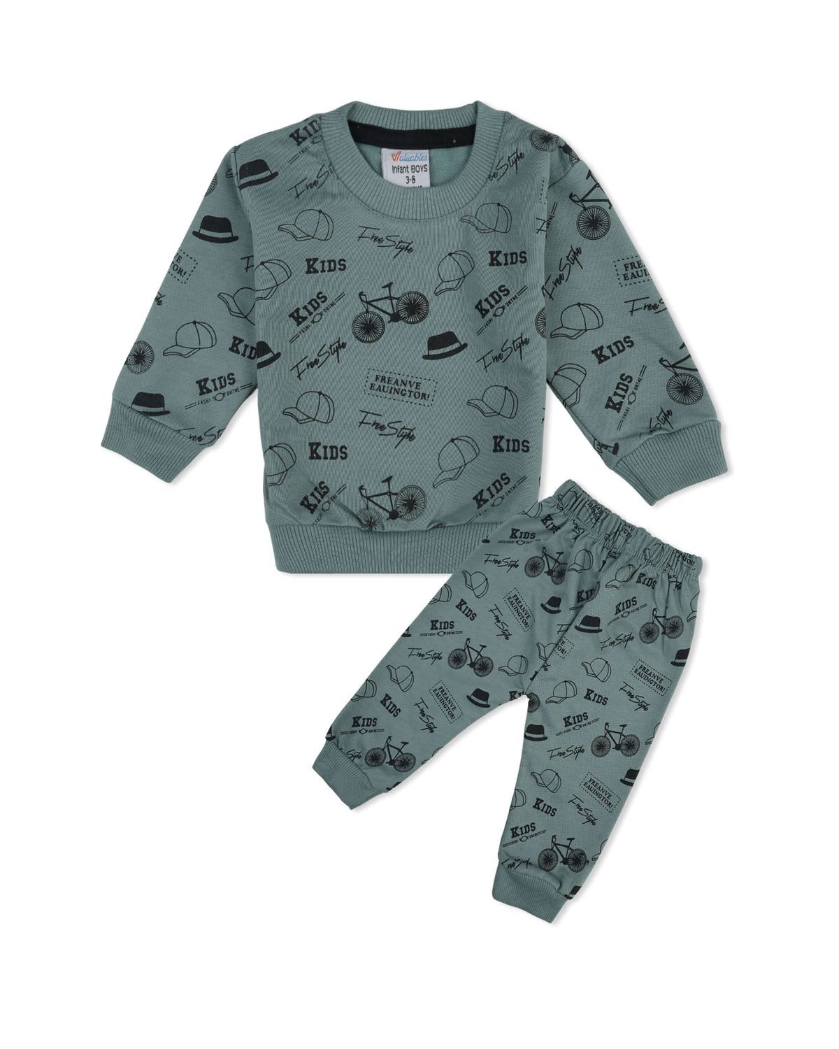 Valuables Newborn Boys Round Neck Suit – Terry, Newborn Boys Sando T-Shirts, Chase Value, Chase Value