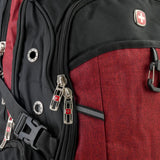 Swissgear Backpack Premium Travel, Work & School Backpack - Maroon & Black