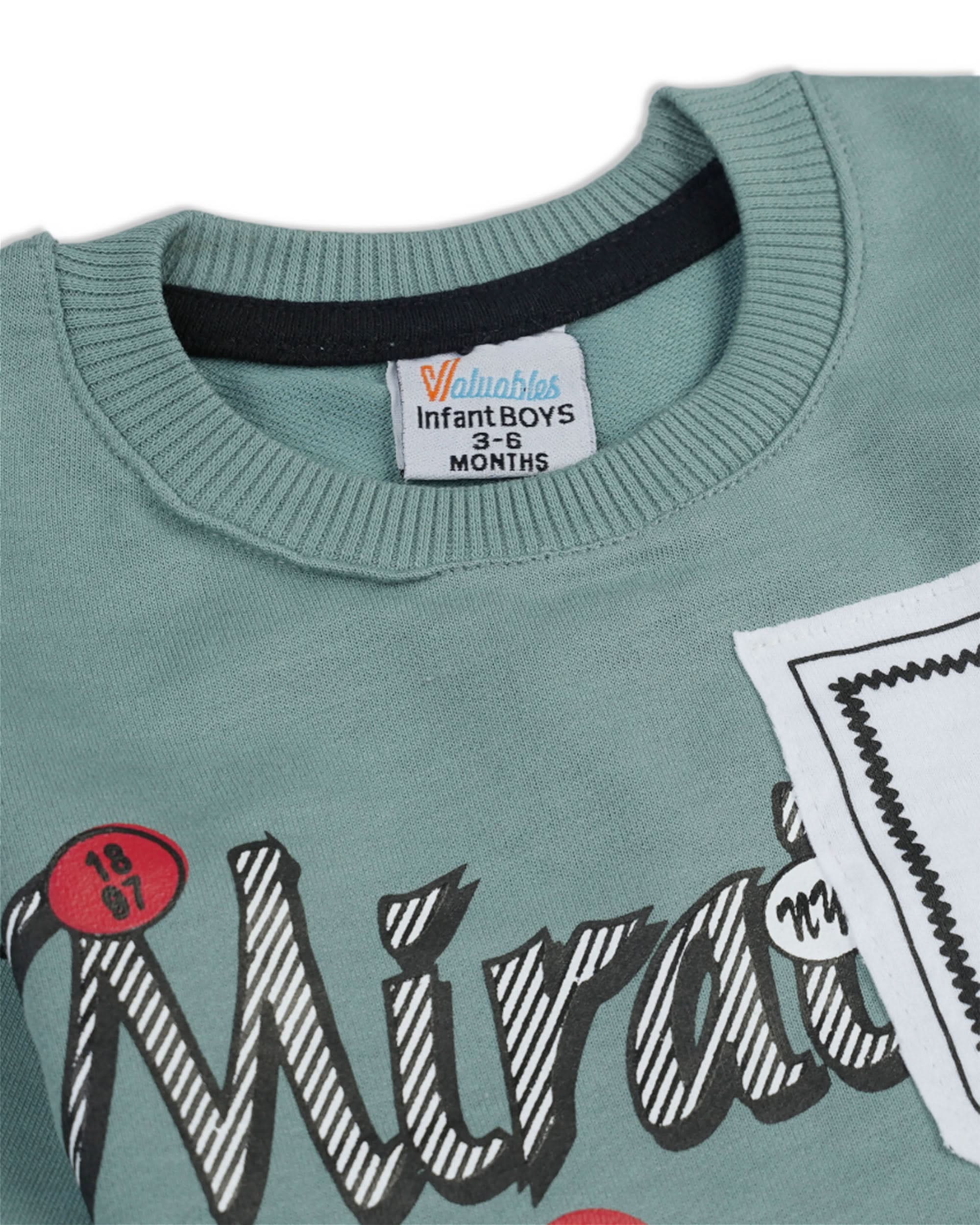 Valuables Newborn Boys Round Neck Suit – Terry, Newborn Boys Sando T-Shirts, Chase Value, Chase Value