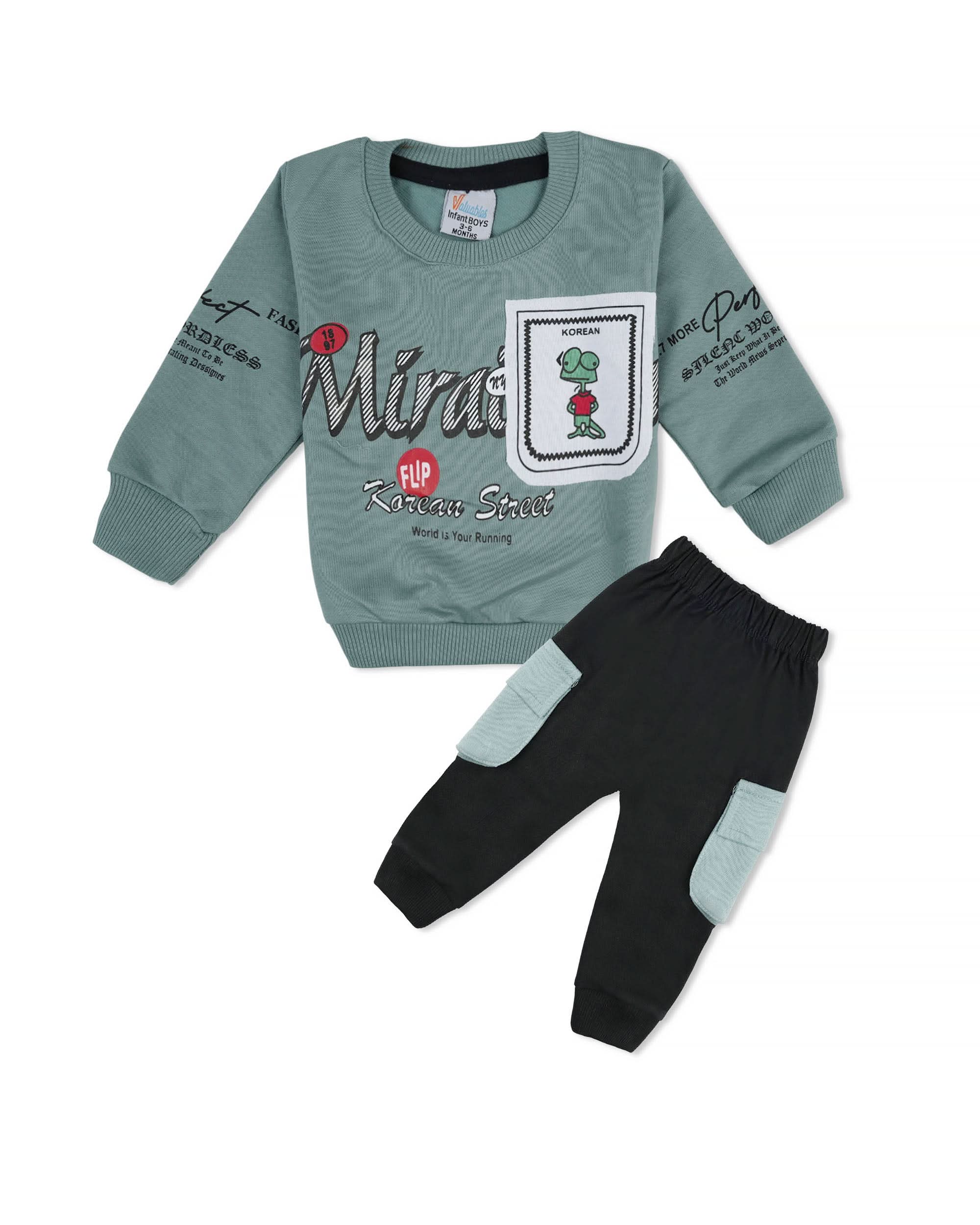 Valuables Newborn Boys Round Neck Suit – Terry, Newborn Boys Sando T-Shirts, Chase Value, Chase Value