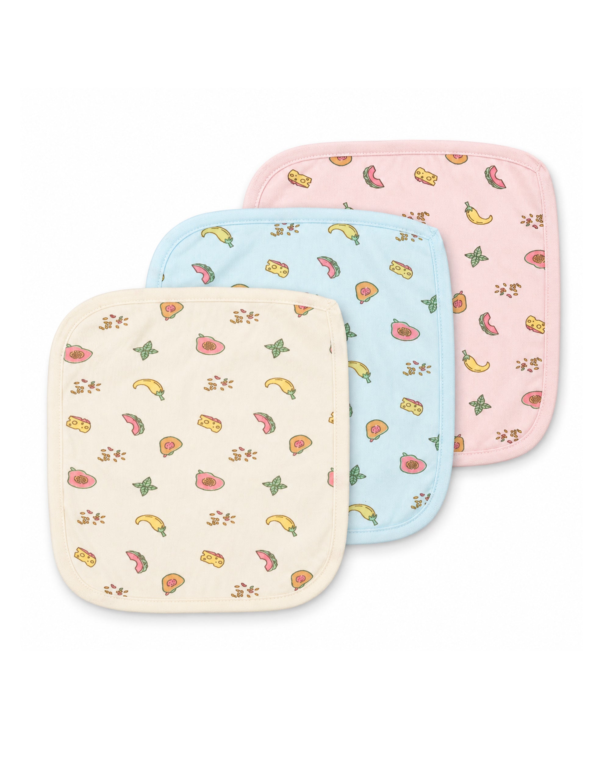 Valuables Baby Face Towels - Pack of 3