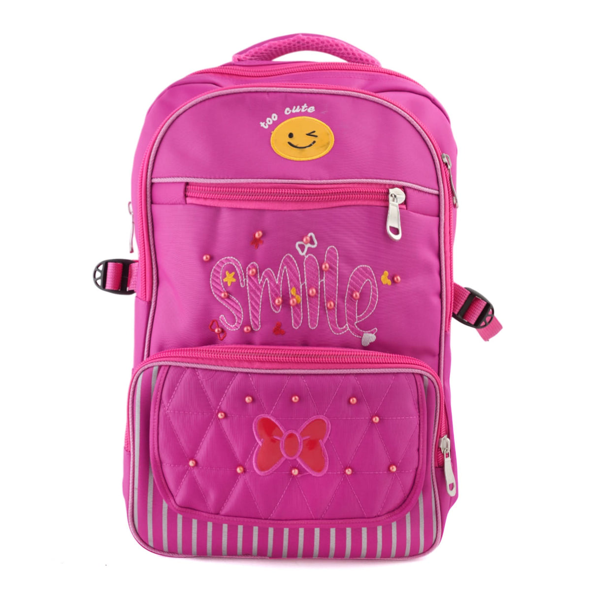 Girls Backpack Smile 18" – Bright & Cheerful School Bag, School Bags, Chase Value, Chase Value