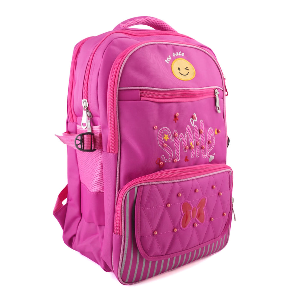 Girls Backpack Smile 18" – Bright & Cheerful School Bag, School Bags, Chase Value, Chase Value