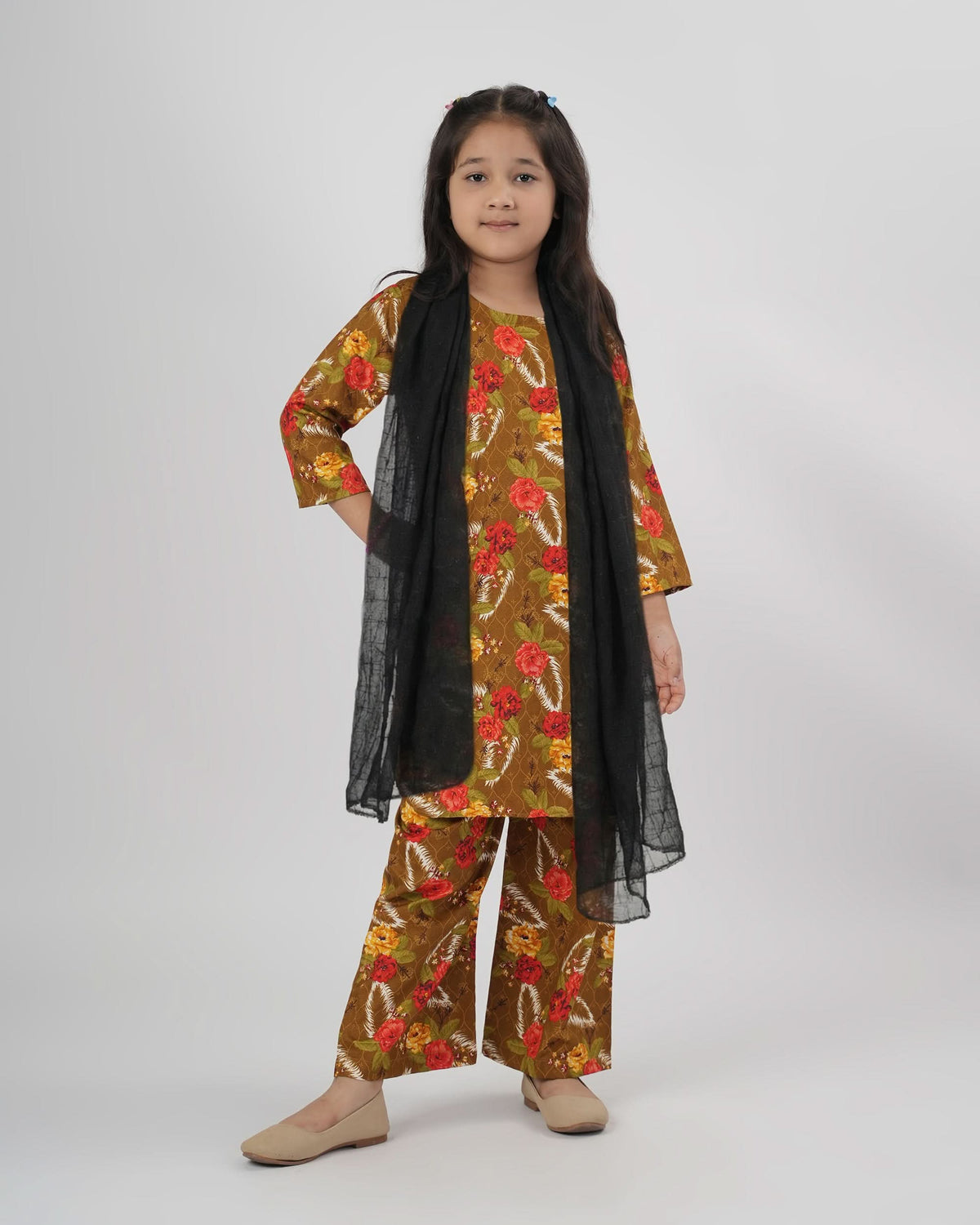 Valuables Girl’s 3PCS Suit, Girls Shalwar Kameez, Chase Value, Chase Value