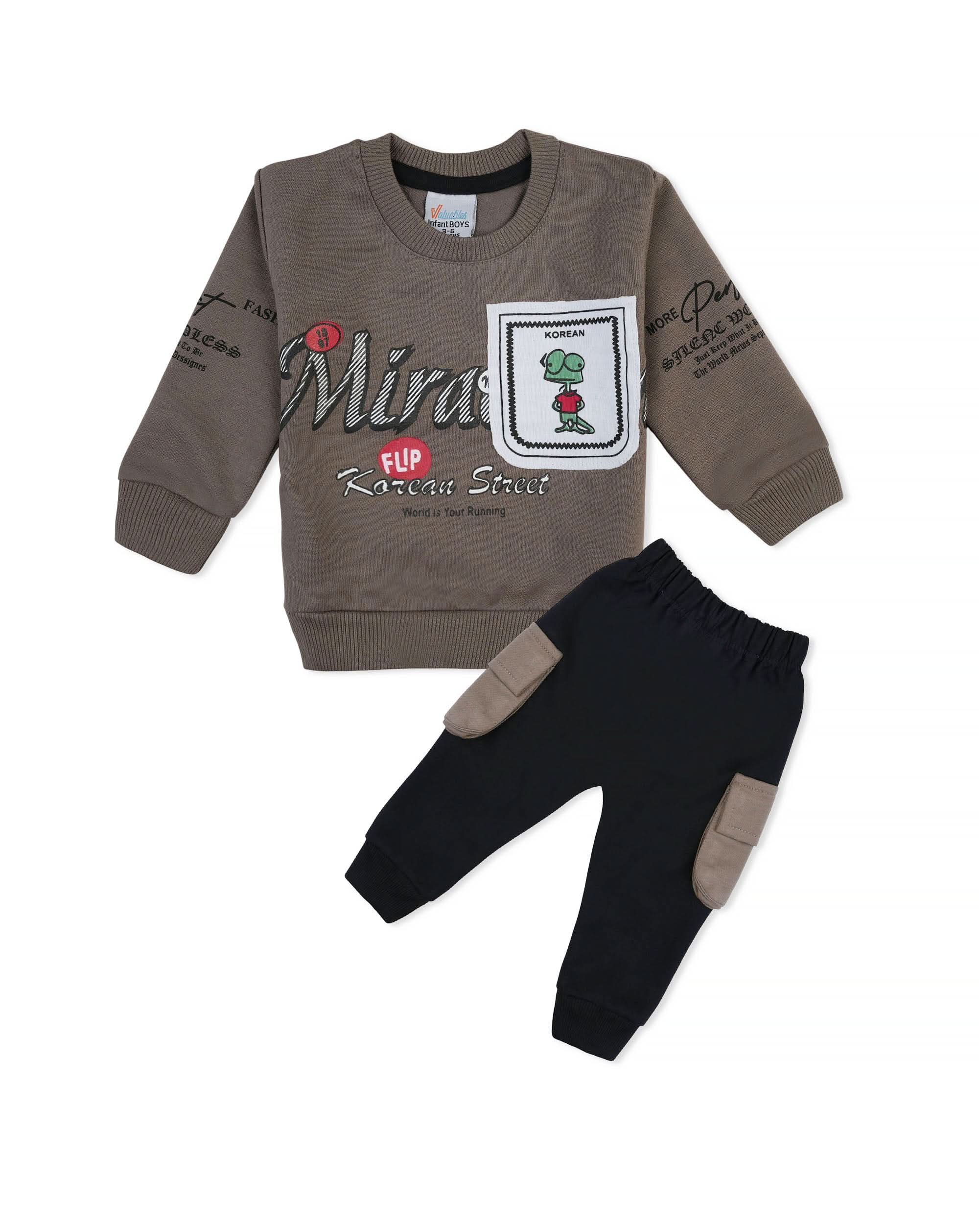 Valuables Newborn Boys Round Neck Suit – Terry, Newborn Boys Sando T-Shirts, Chase Value, Chase Value