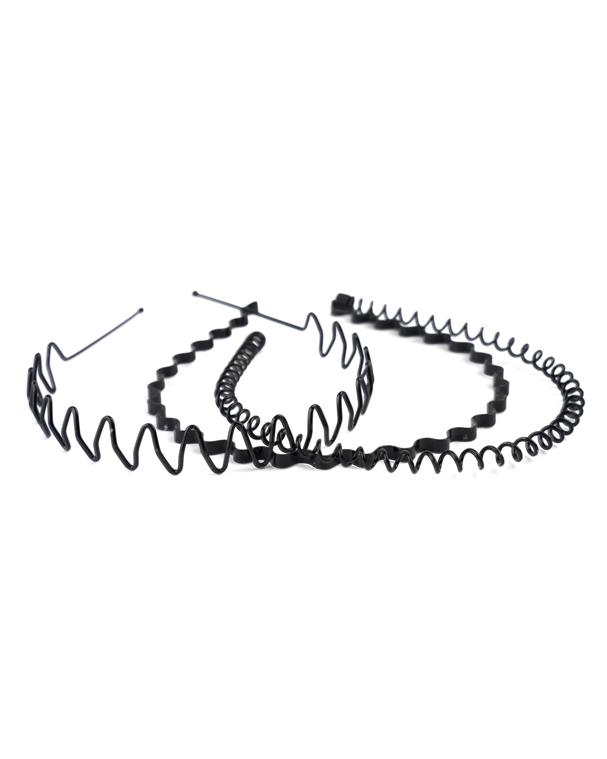 Men's Metal Spring Hair Band - 3 Pc Pack