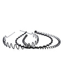 Men's Metal Spring Hair Band - 3 Pc Pack