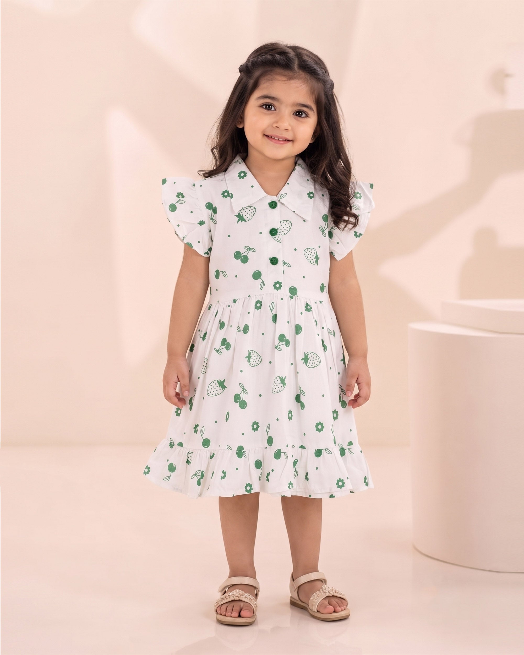 Valuables Independence Girls Printed Frock