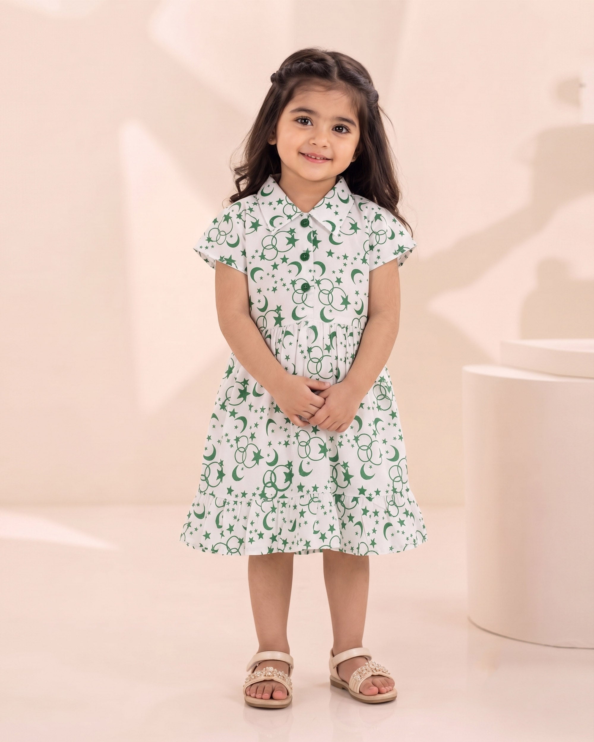 Valuables Independence Girls Printed Frock