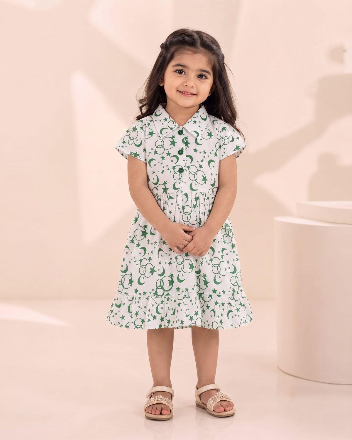 Valuables Independence Girls Printed Frock