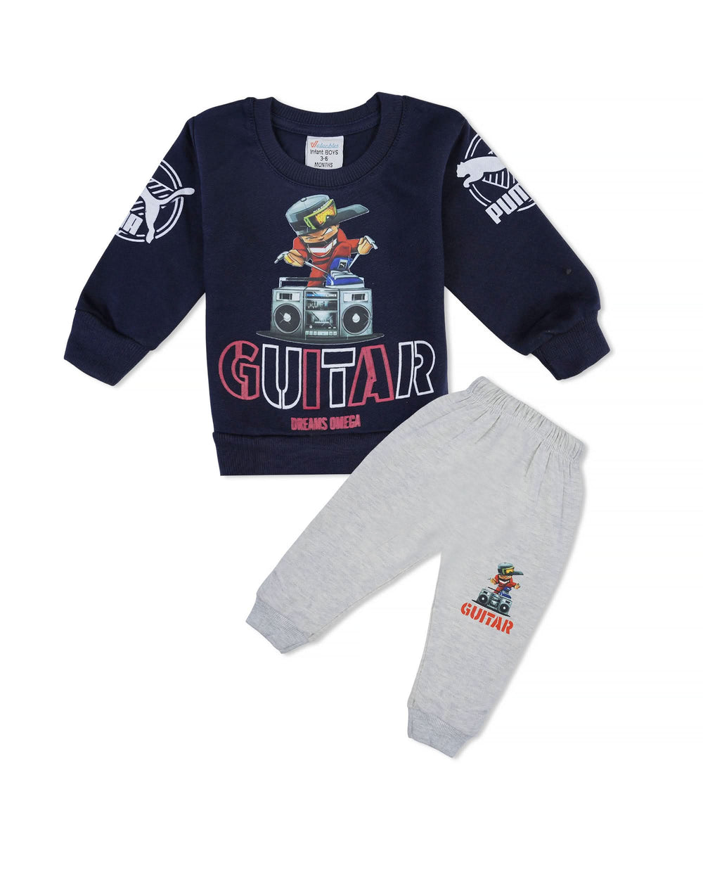 Valuables Newborn Boys Round Neck Suit – Terry, Newborn Boys Sando T-Shirts, Chase Value, Chase Value