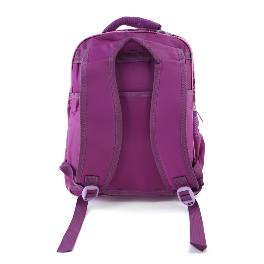 Kids Character Backpack – 18" School Bag with Cartoon Print - Purple, School Bags, Chase Value, Chase Value