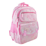 Girls Backpack – Hello Girl Printed Bag for School or Travel - Pink, School Bags, Chase Value, Chase Value