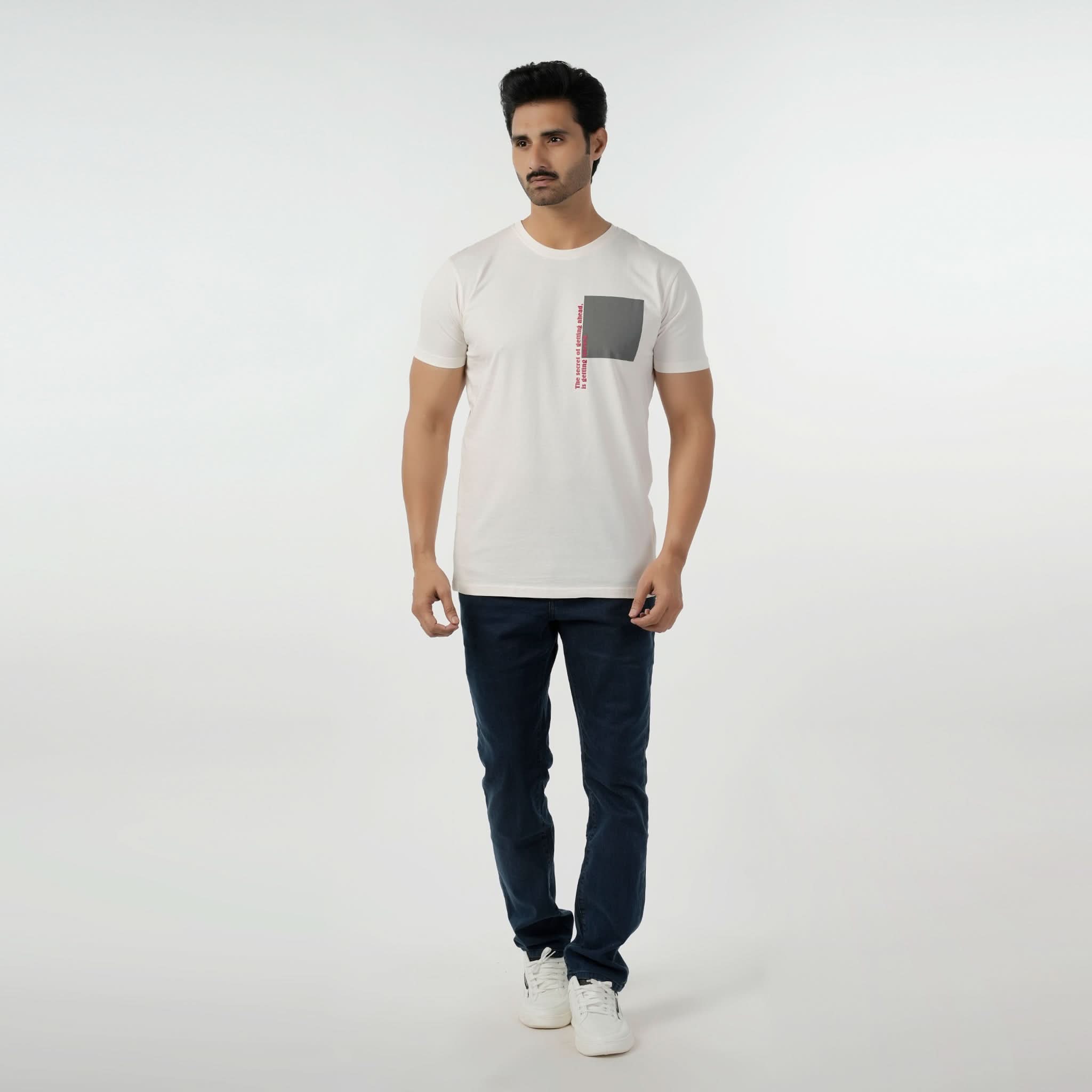 Eminent Men's Half Sleeves T-Shirt - White, Men's T-Shirts & Polos, Eminent, Chase Value