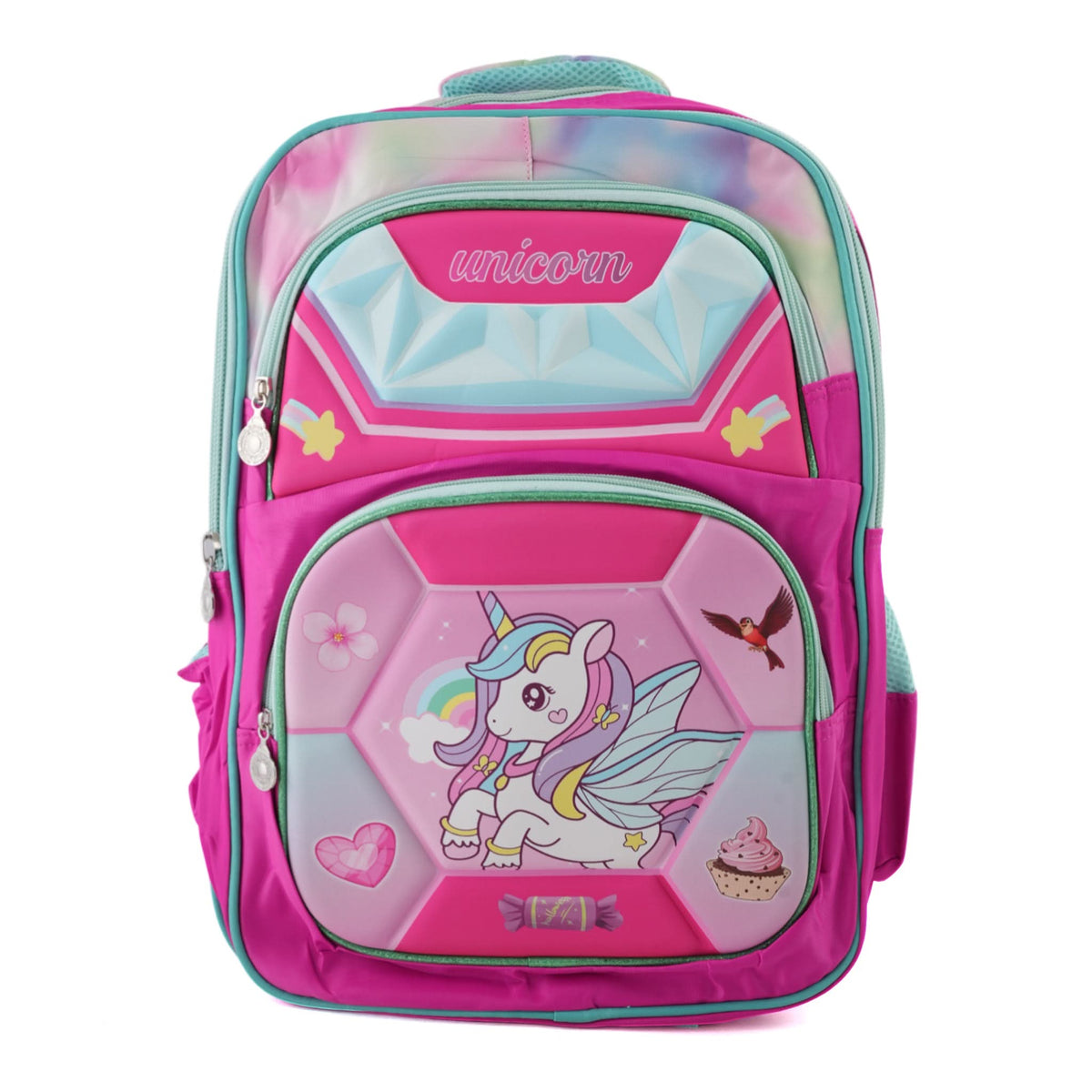 Kids Character Backpack – 20" Large Cartoon Bag for School - Dark Pink, School Bags, Chase Value, Chase Value