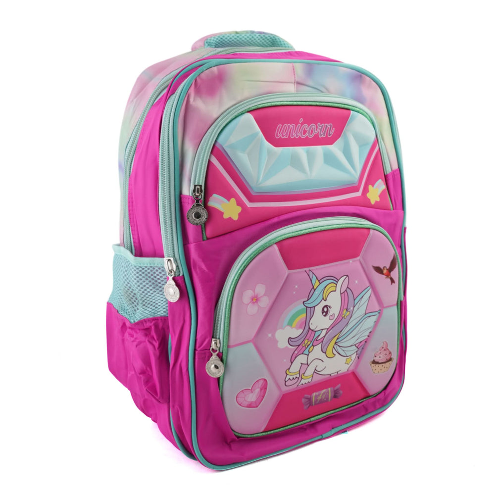 Kids Character Backpack – 20" Large Cartoon Bag for School - Dark Pink, School Bags, Chase Value, Chase Value