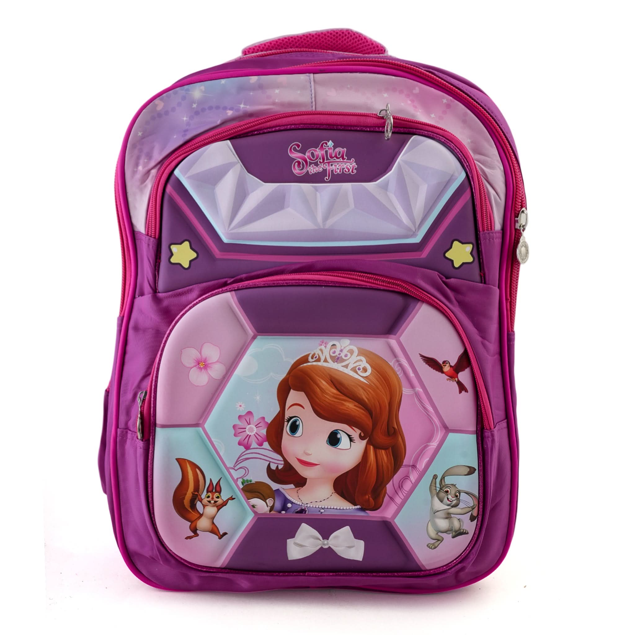 Kids Character Backpack – 20" Large Cartoon Bag for School - Purple, School Bags, Chase Value, Chase Value