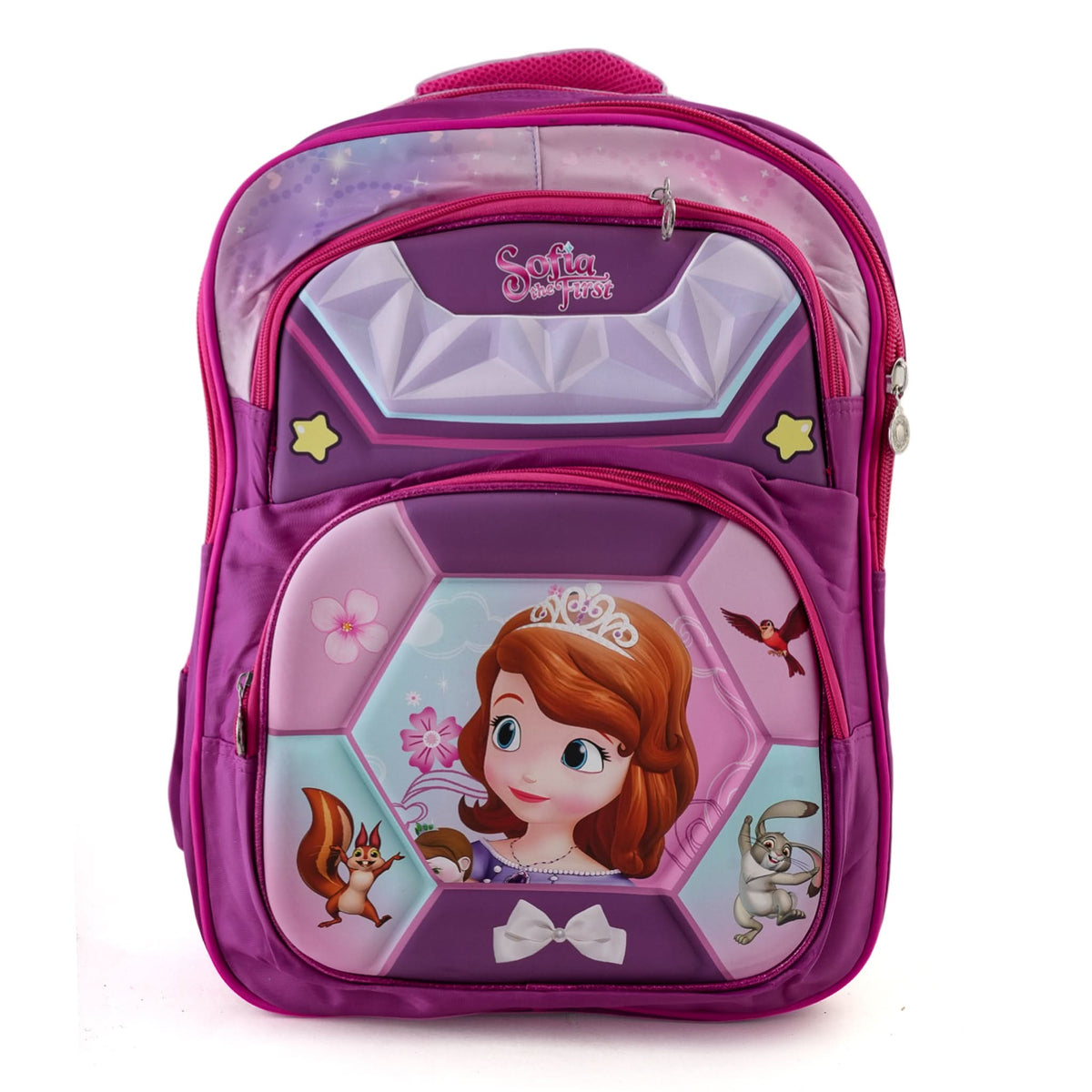 Kids Character Backpack – 20" Large Cartoon Bag for School - Purple, School Bags, Chase Value, Chase Value